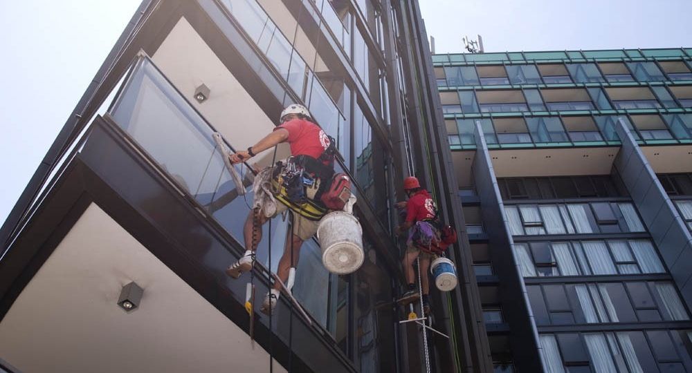 Window Cleaning Via Rope Access - Abseilers United Sydney